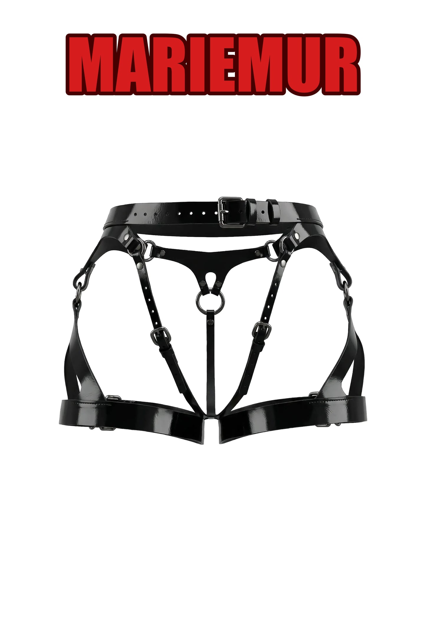 Abby Leather Legs Garters with Bracelets, reference 2