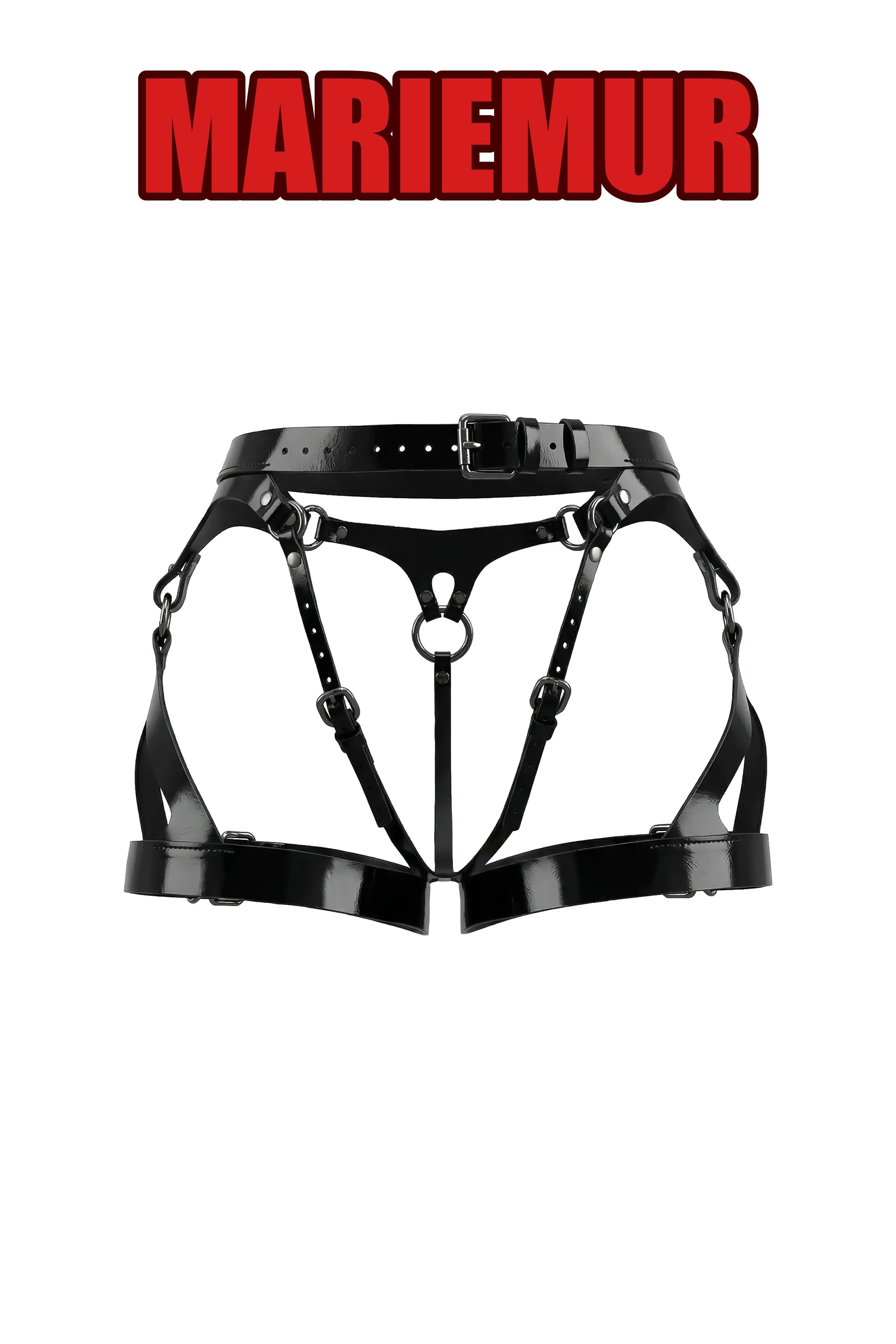 Abby Leather Legs Garters with Bracelets, reference 2