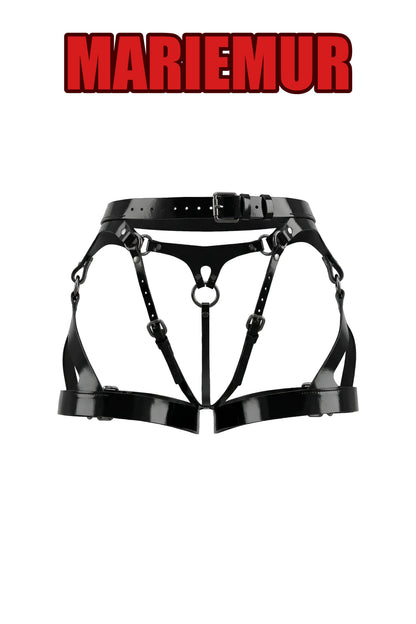 Abby Leather Legs Garters with Bracelets, reference 2