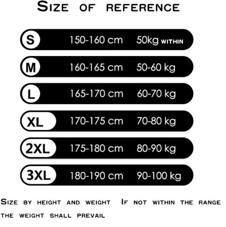 Strip Stockings – size chart