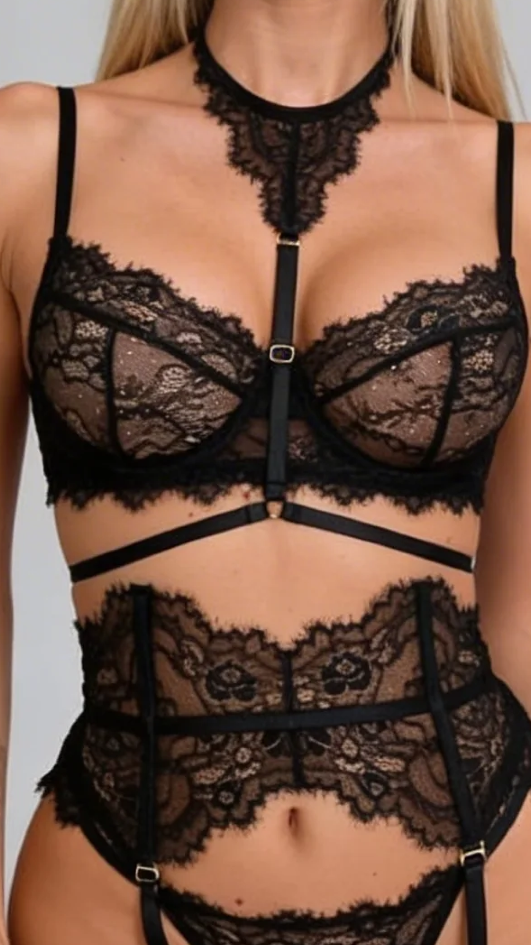 Peaches 4-Piece Lingerie Set