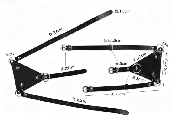 Charlene Leather Bra – size chart