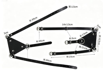 Charlene Leather Bra – size chart