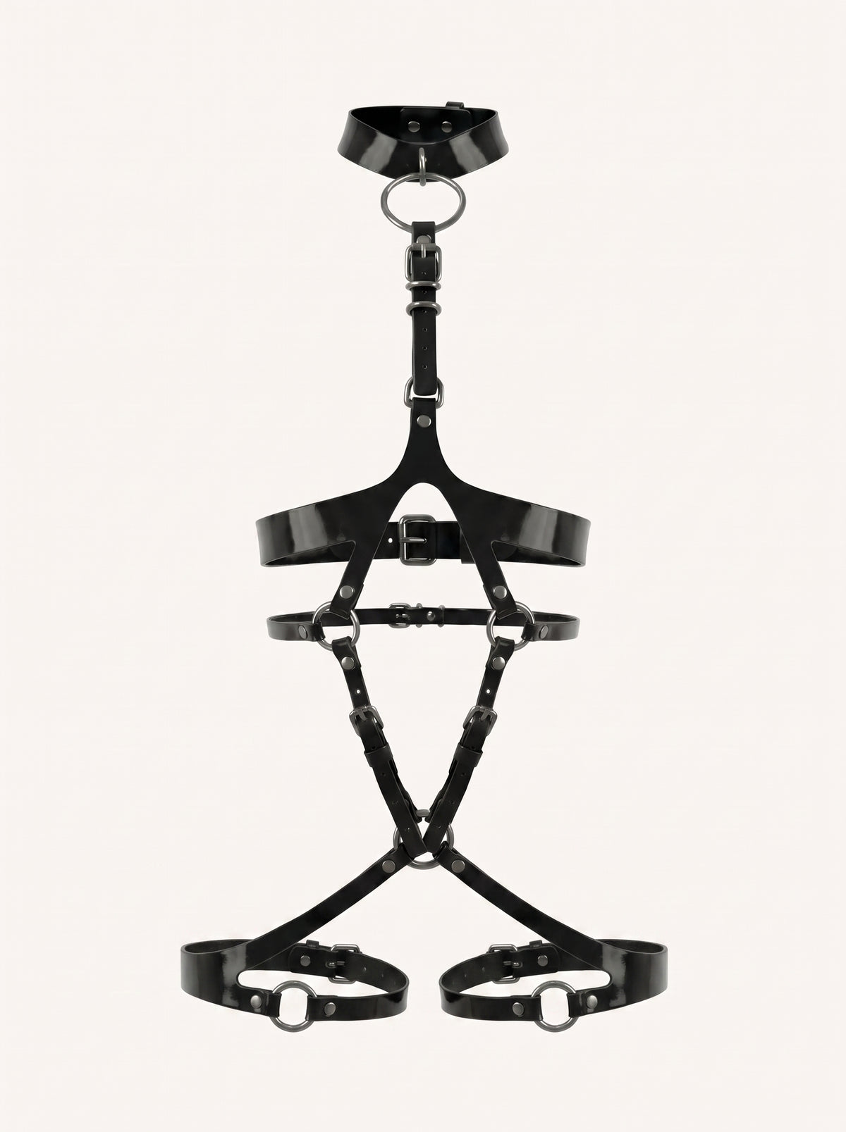 Naela Leather Fullbody in Black, floating